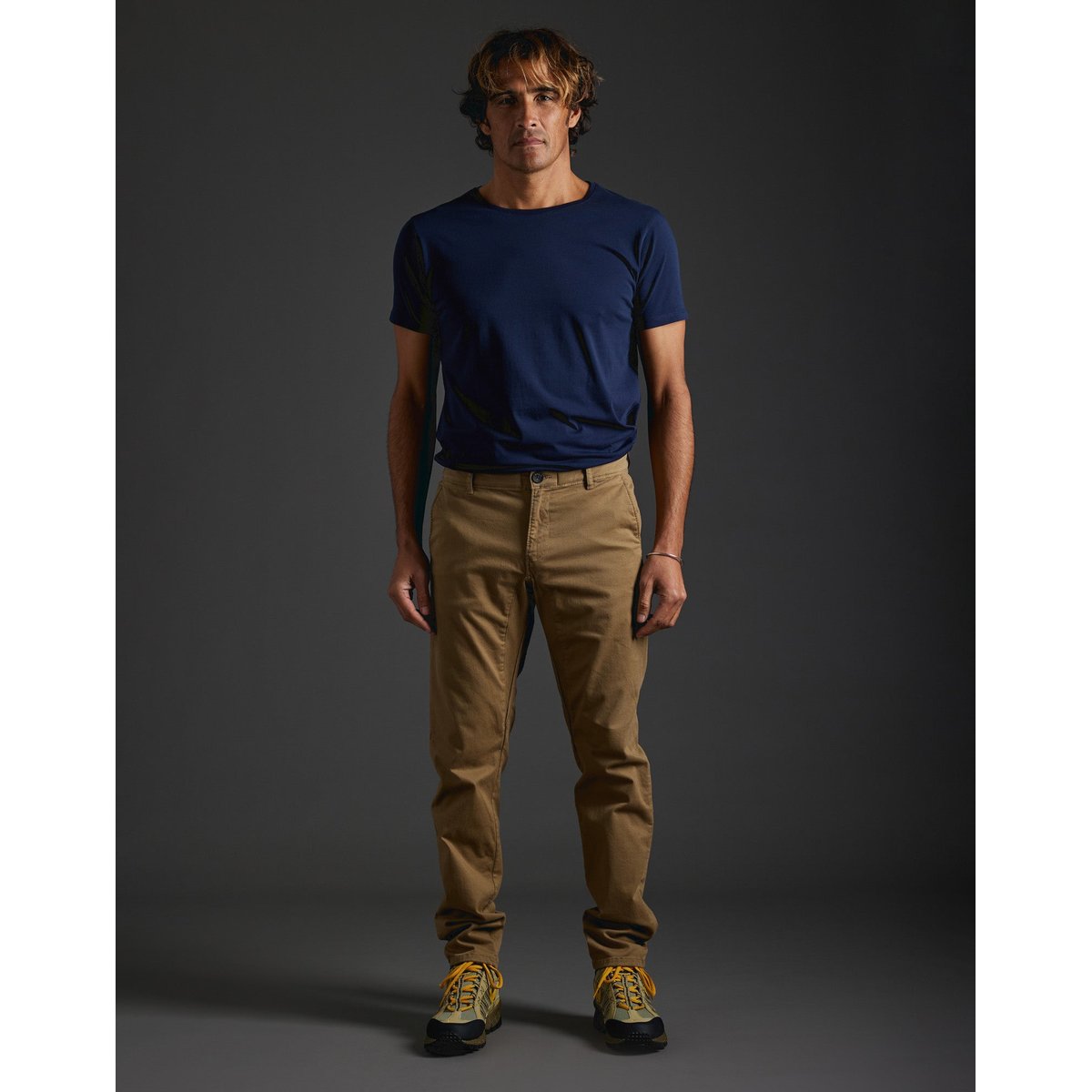 PANTALON CHINO TAUPE marron, PULLIN