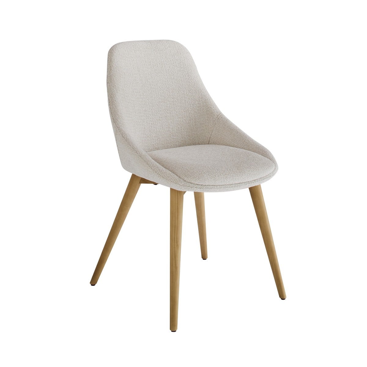 Chaise tapissée écrue ALBA beige, SIGNATURE