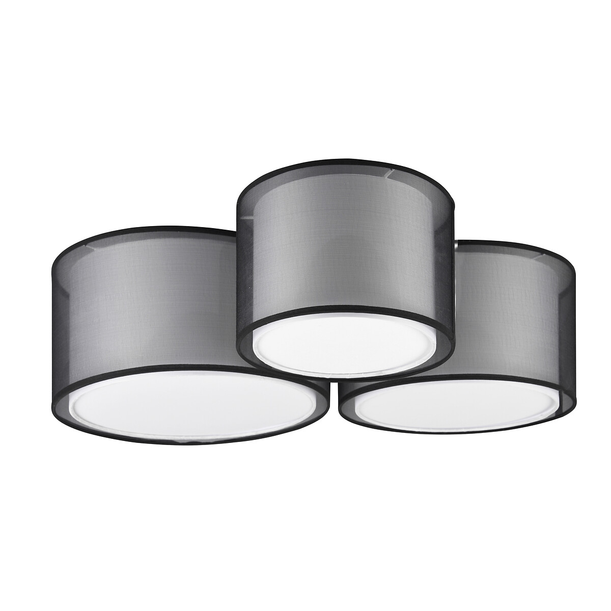 Candeeiro de teto Burton, TRIO Lighting preto/branco, TRIO LIGHTING