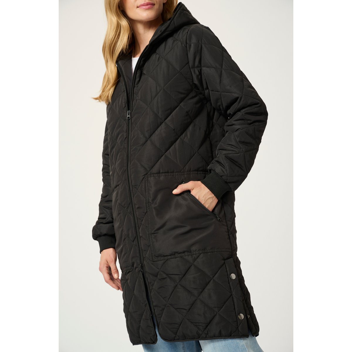 Manteau noir black deep, KAFFE