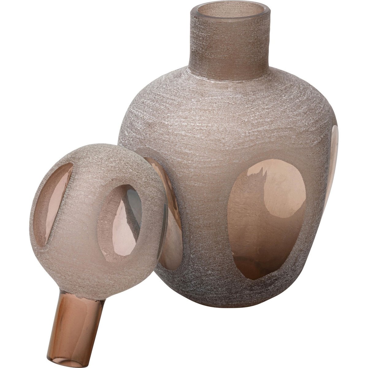Carafe en verre, SANDY GLOW marron, KARE DESIGN