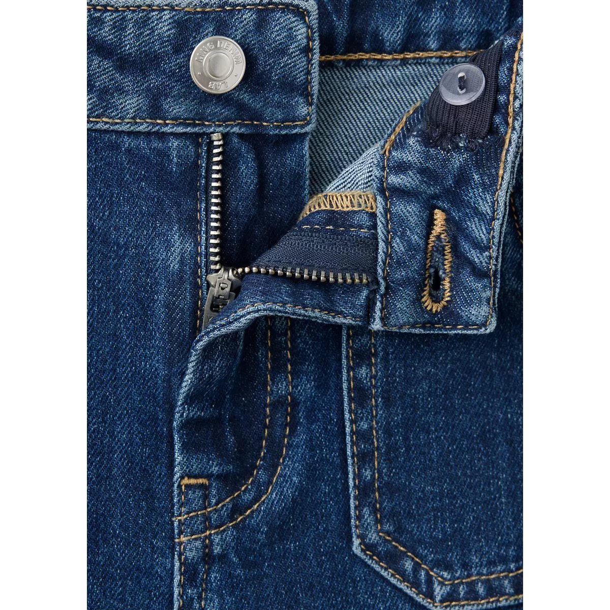 Jean flare clouté bleu foncé, MANGO KIDS