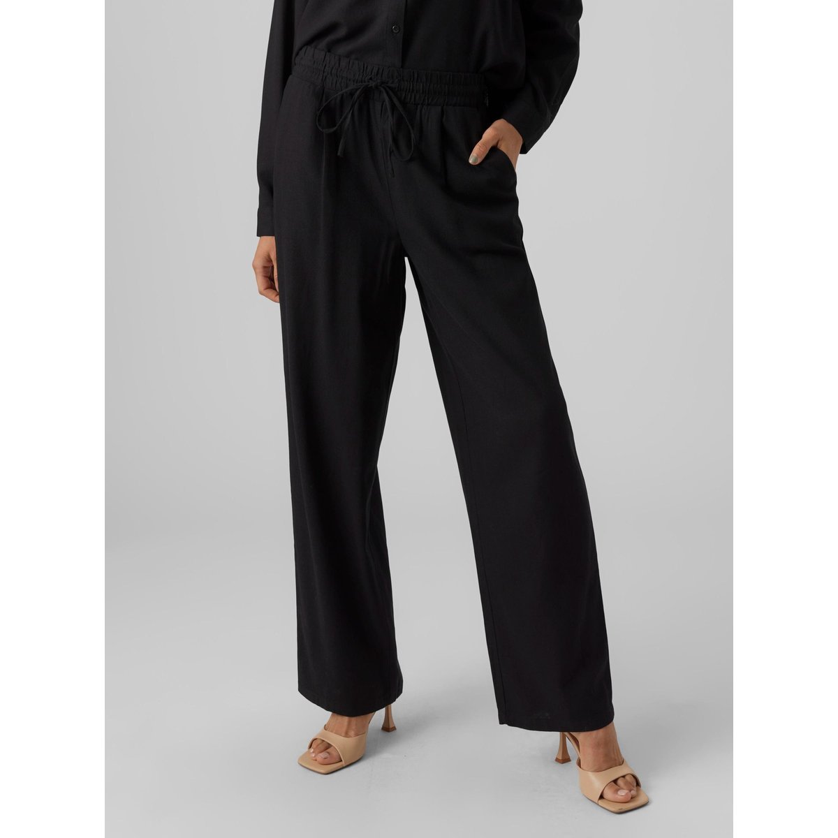 Pantalon À Jambe Large noire - black, VERO MODA
