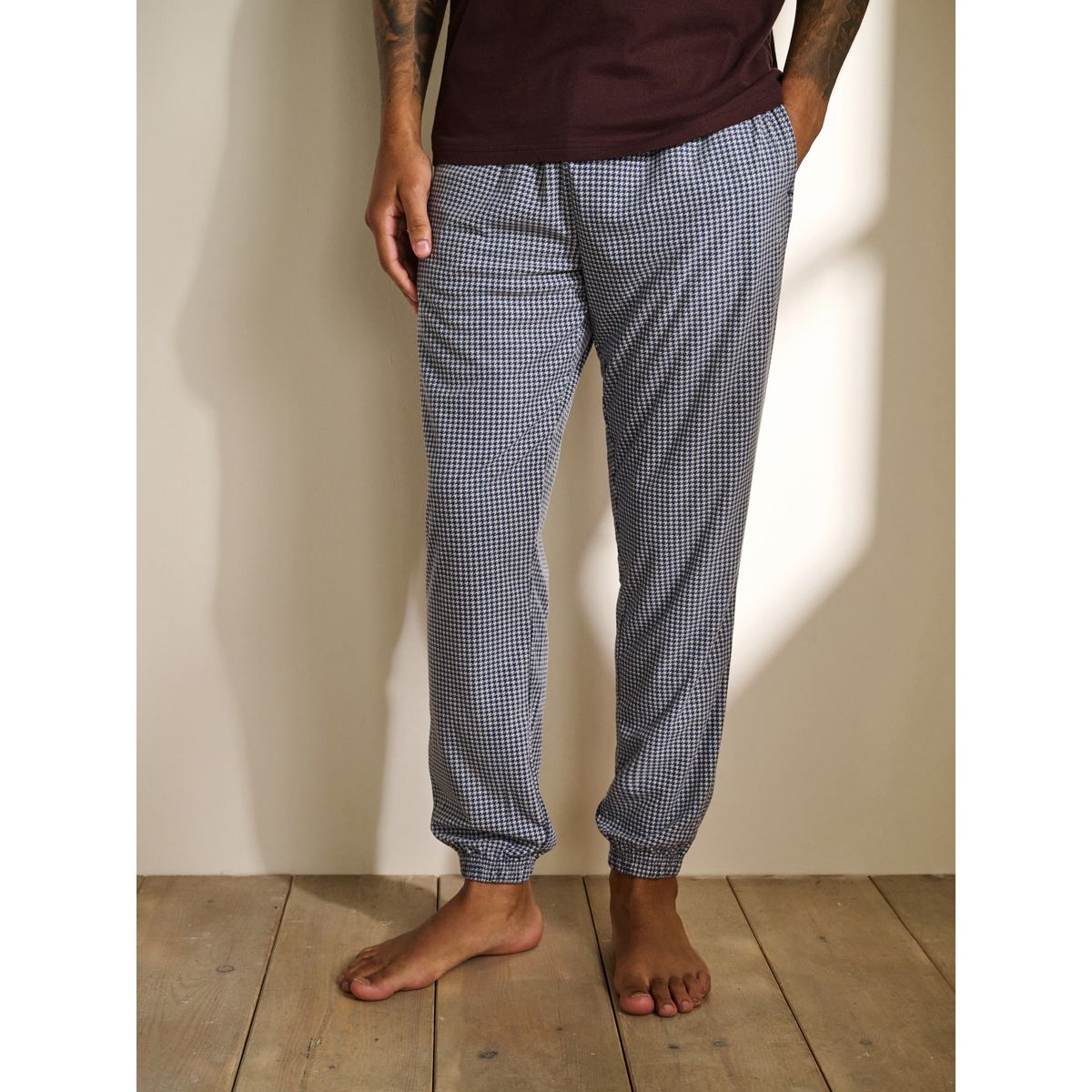 Pyjama douillet avec manches courtes bleu marine, NEXT