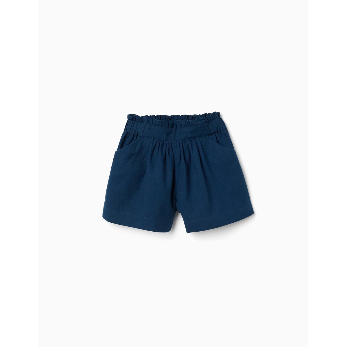 Short en coton avec taille élastique You&Me bleu, ZIPPY
