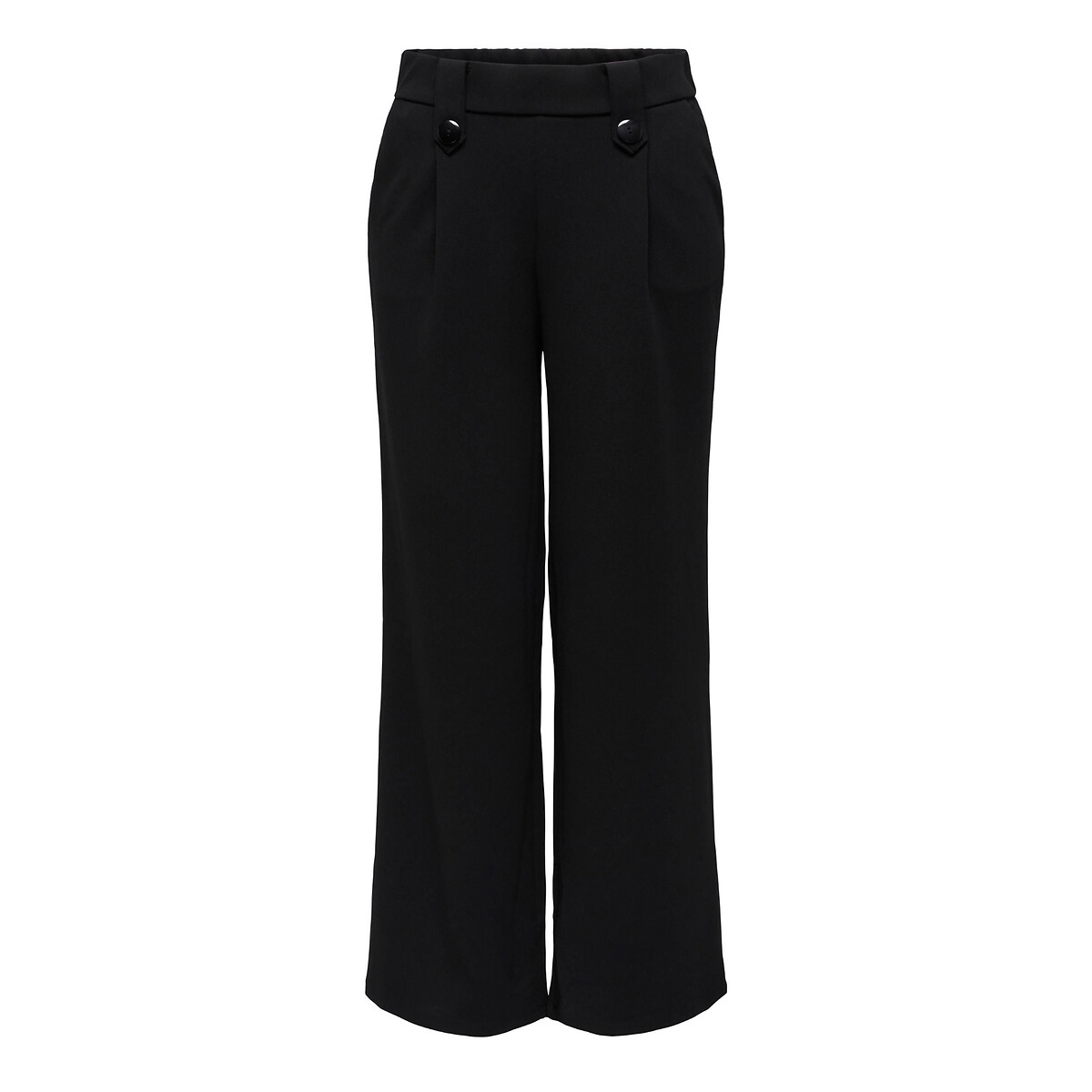 Pleat Front Trousers with Wide Leg black, ONLY