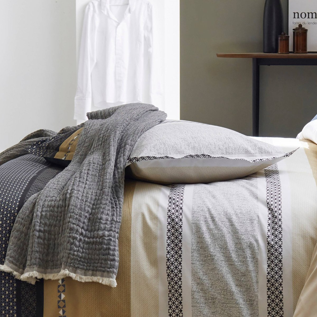 Parure de lit percale - MARLOW ACIER acier, TRADILINGE