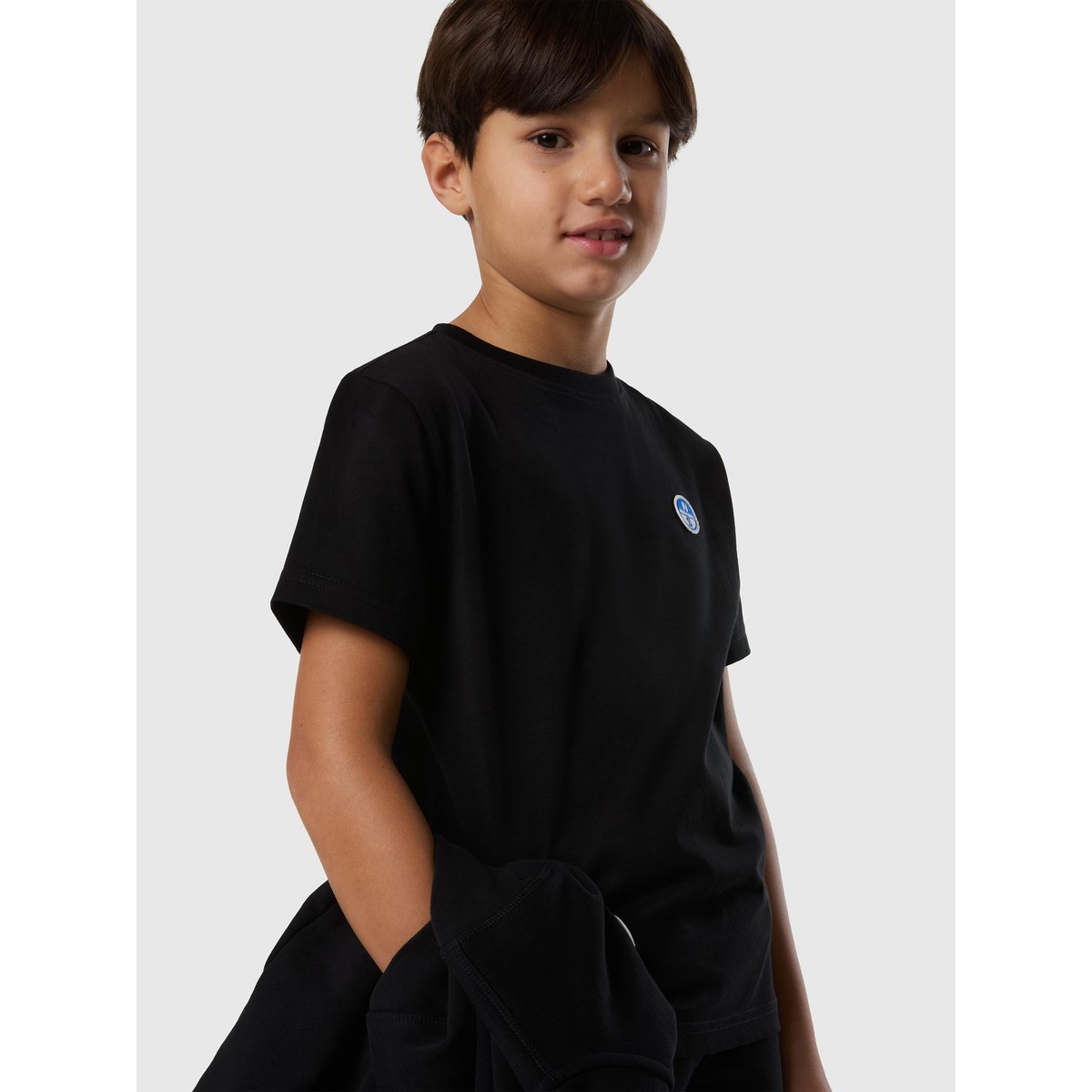T-shirt avec écusson de logo noir, NORTH SAILS