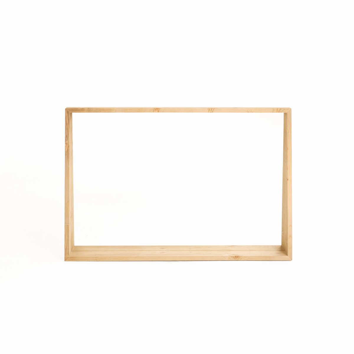 Miroir avec étagère en sapin massif naturel - ANZOR v002230, HANNUN