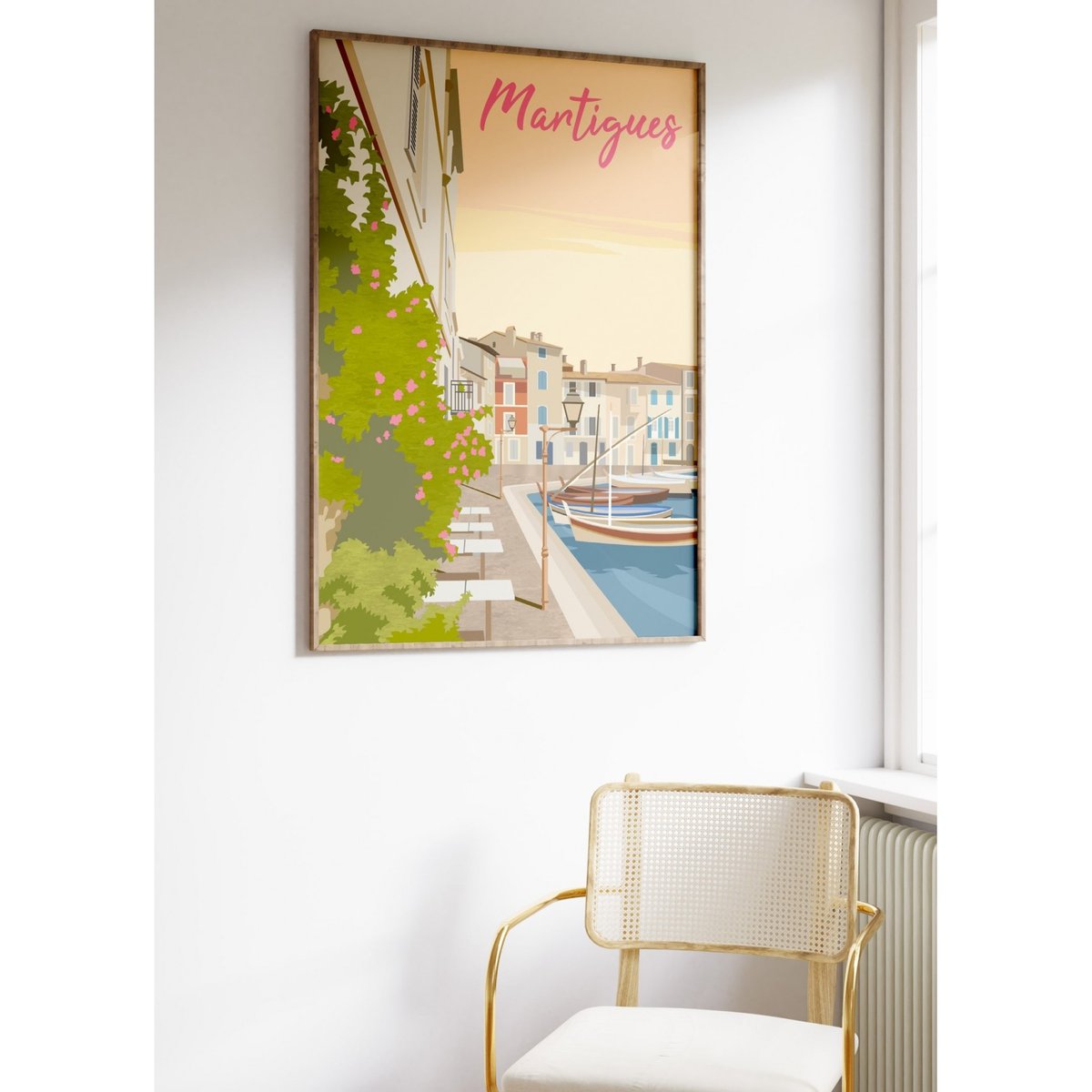 Affiche ville Martigues blanc, L'AFFICHERIE