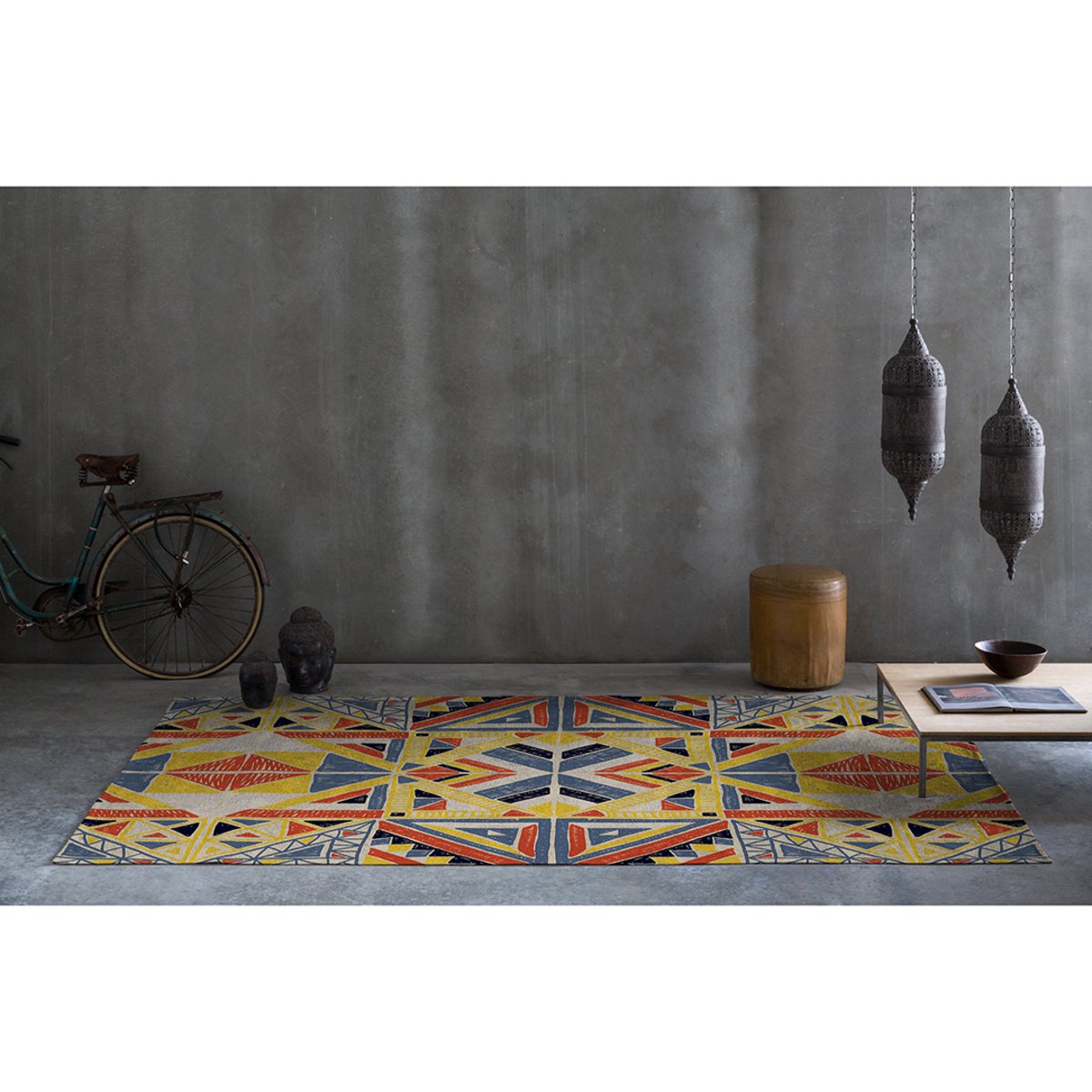Tapis de salon TENSIVAL multicolore, NAF NAF HOME