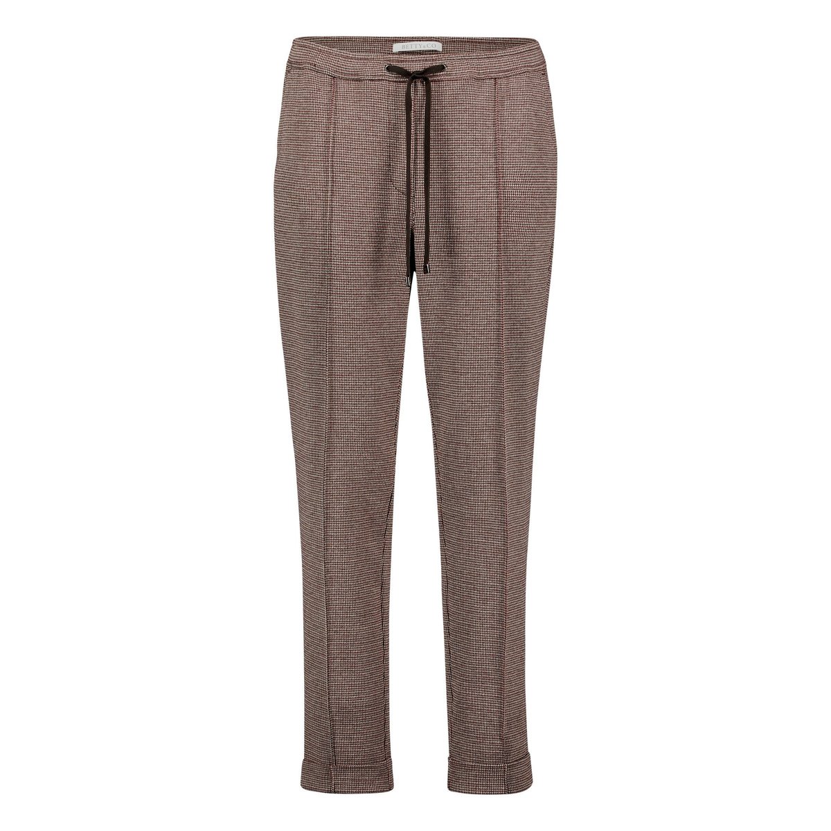 Pantalon à carreaux à plis repassés grey/dark red, BETTY & CO