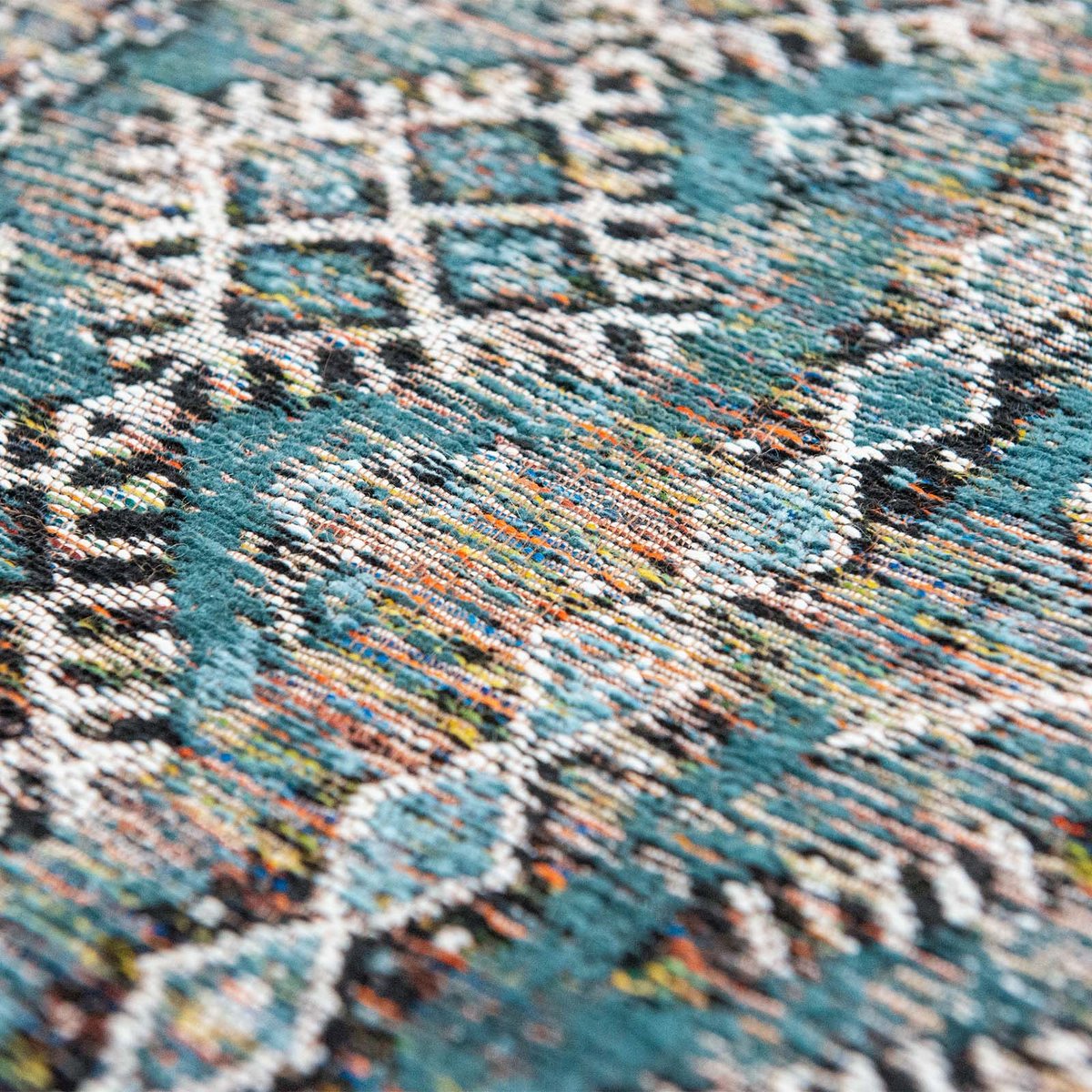 Tapis intérieur/extérieur tissé plat BLUE ANTIK bleu, NOVATREND