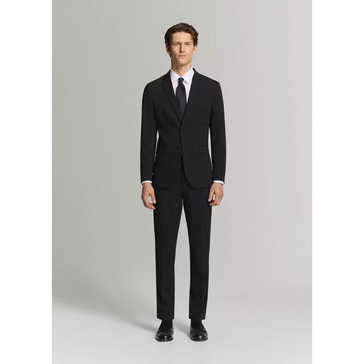 Pantalon costume Parí super slim-fit noir, MANGO MAN