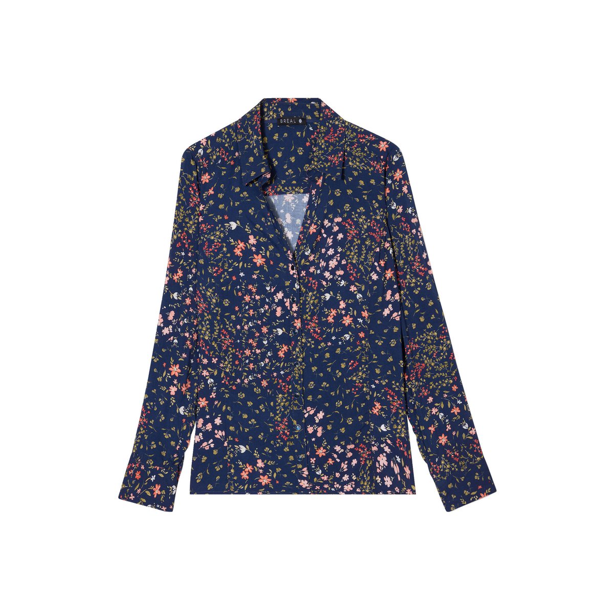 Chemise manches longues bleu marine, BREAL