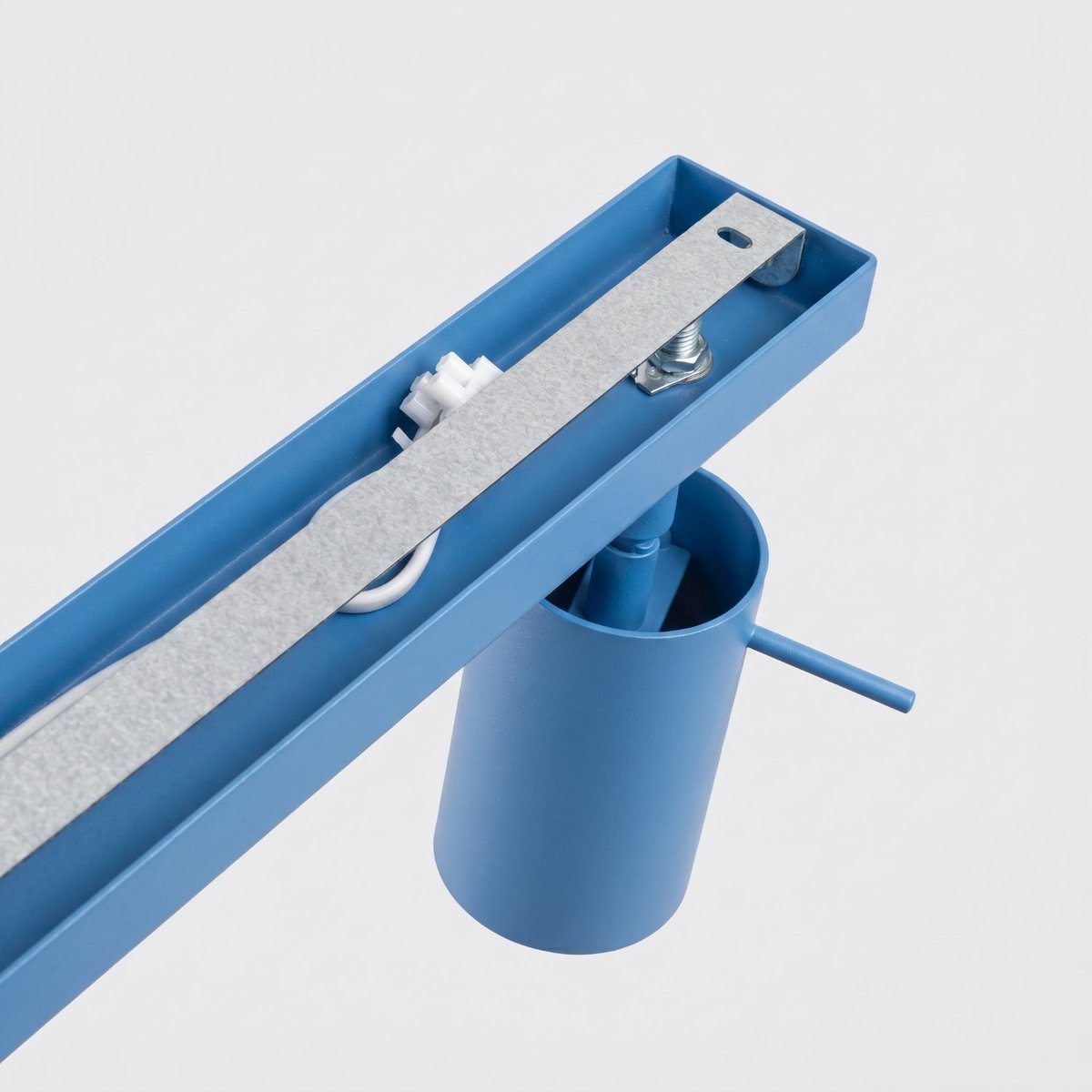 Plafonnier Acier Bleu GU10 6 RING bleu, EDEN