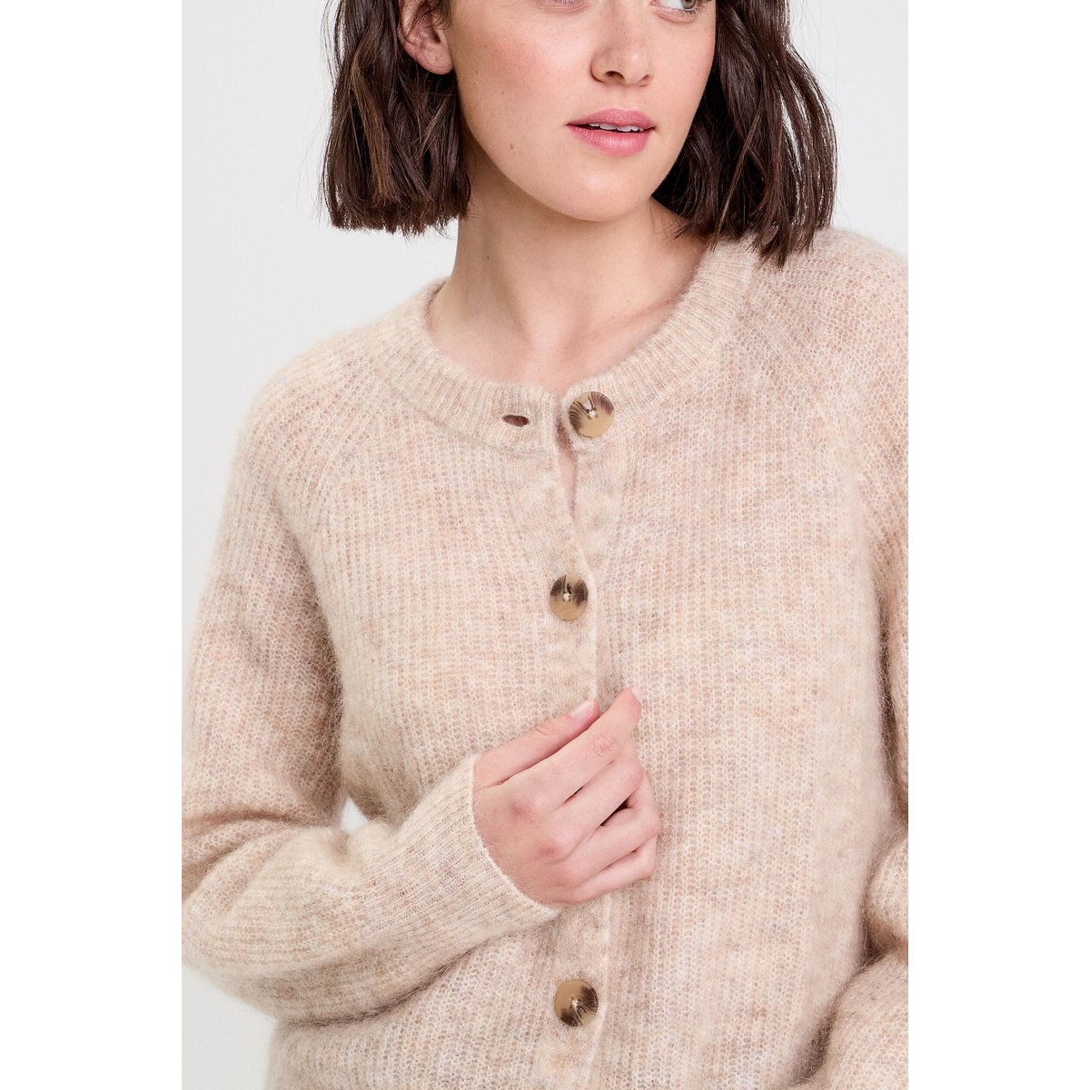 Gilet manches longues beige, CACHE CACHE