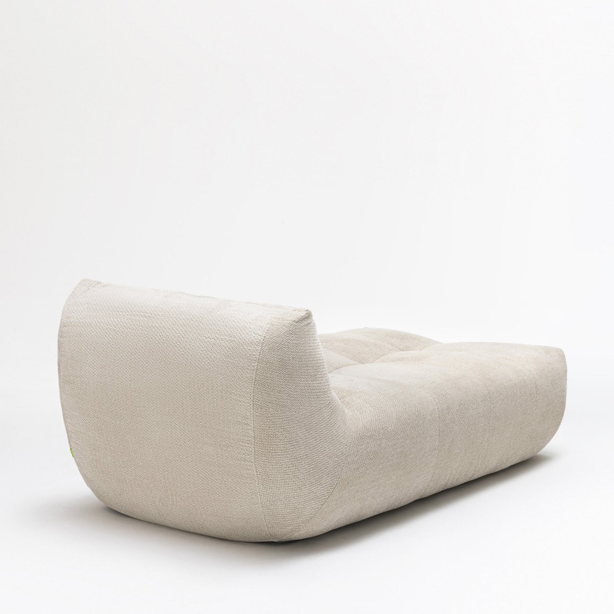 Chauffeuse lounge compressée 1 place en tissu- ALBA beige, DRAWER