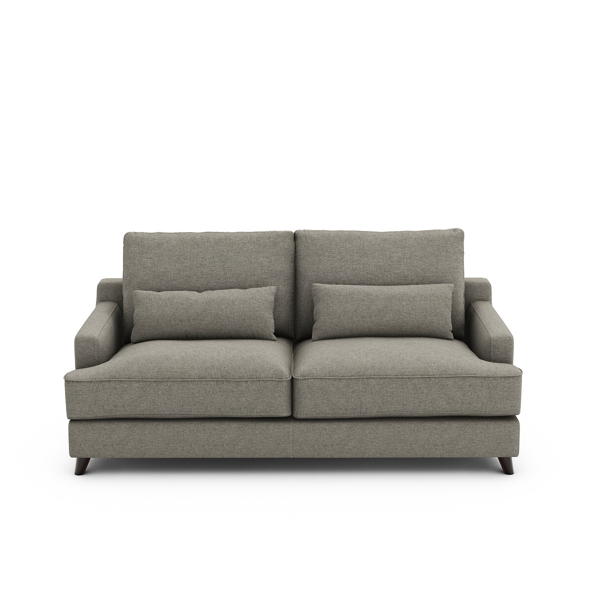 Canapé convertible texturé viscose/lin, Alwine naturel, AM.PM