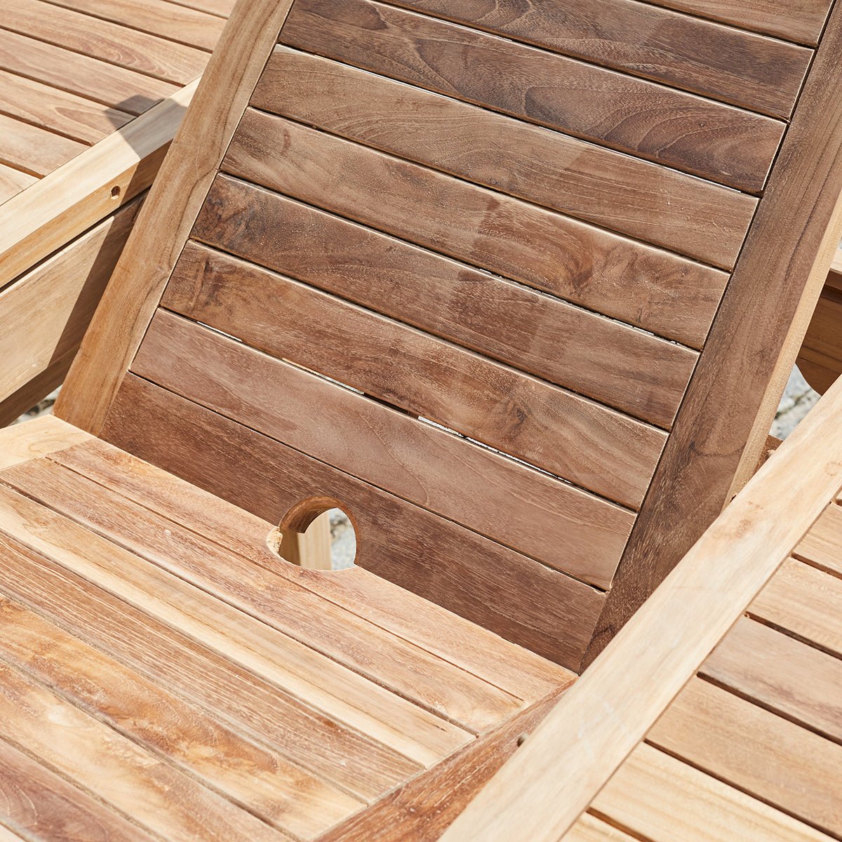 Table de jardin en teck massif extensible 6/8 places MIDLAND naturel, BERAH GETAH