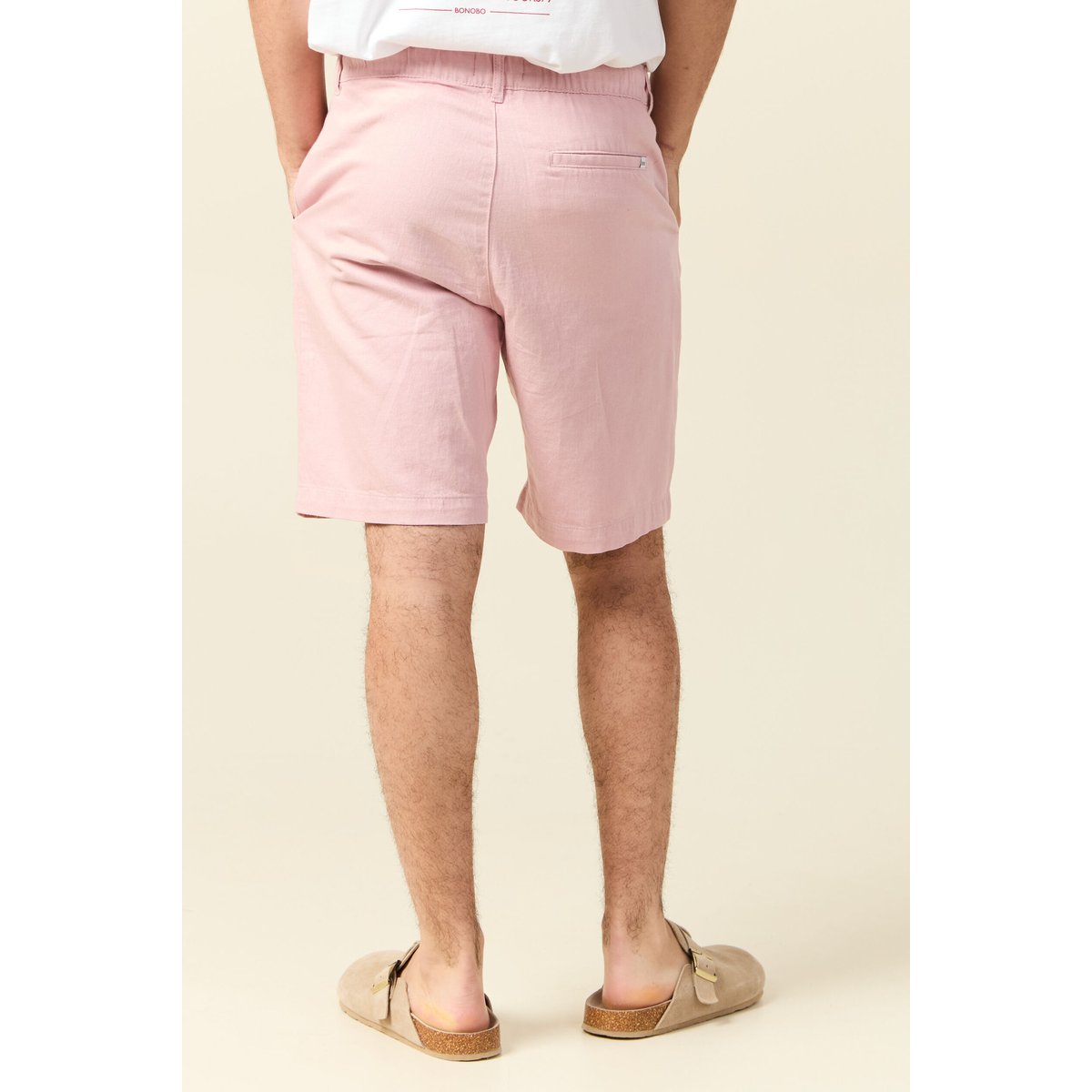 Bermuda chino rose pastel, BONOBO