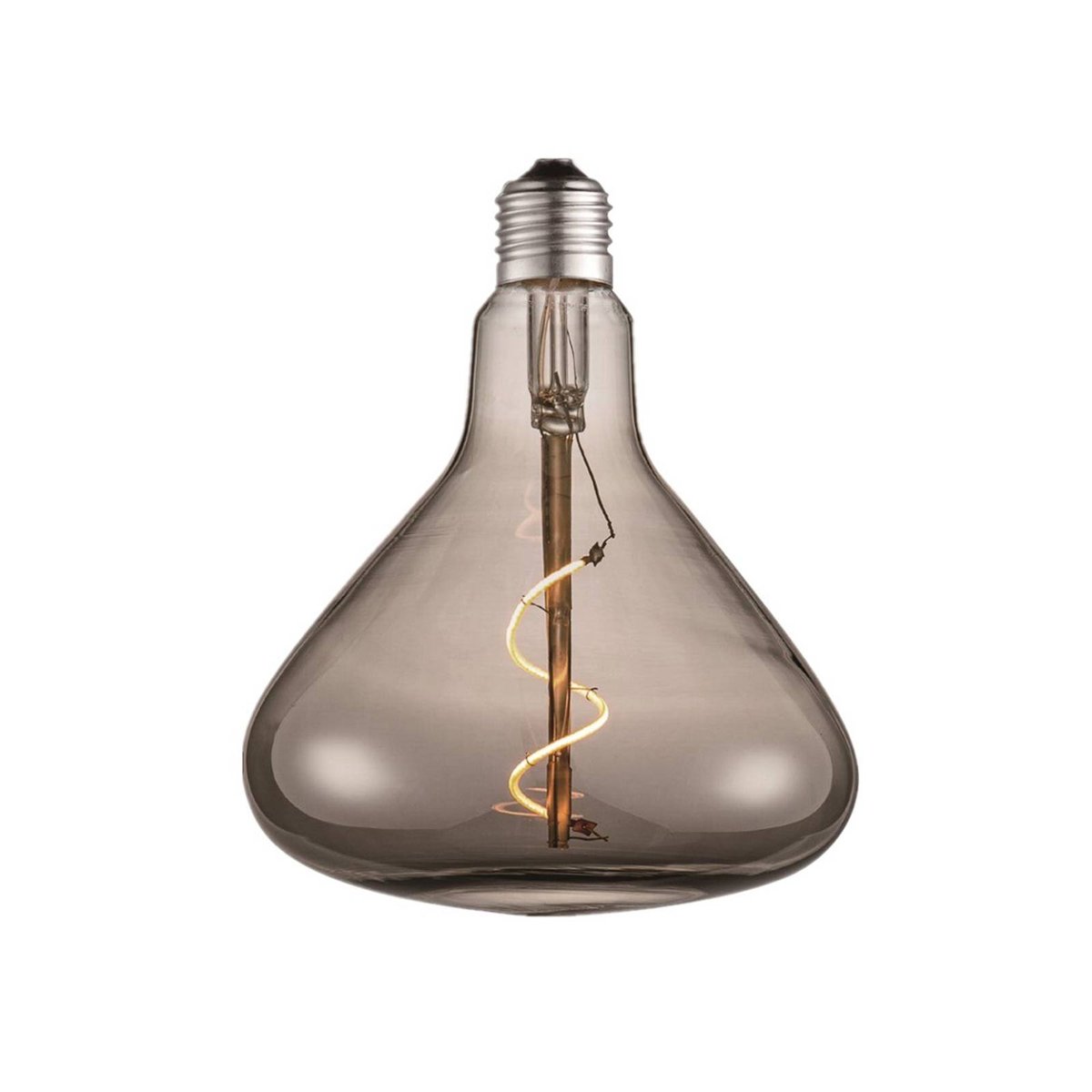 Ampoule E27 en verreLED gris fumé, LUCANDE