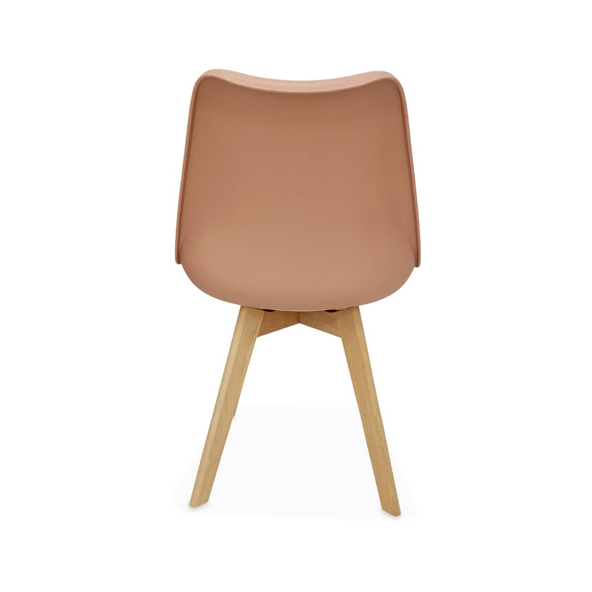 Chaise scandinave bois de hêtre (lot de 4) NILS vieux rose, SWEEEK