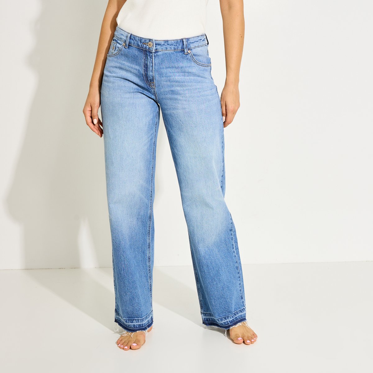 Jean droit DAYTON D02 bleu stone, GRAIN DE MALICE