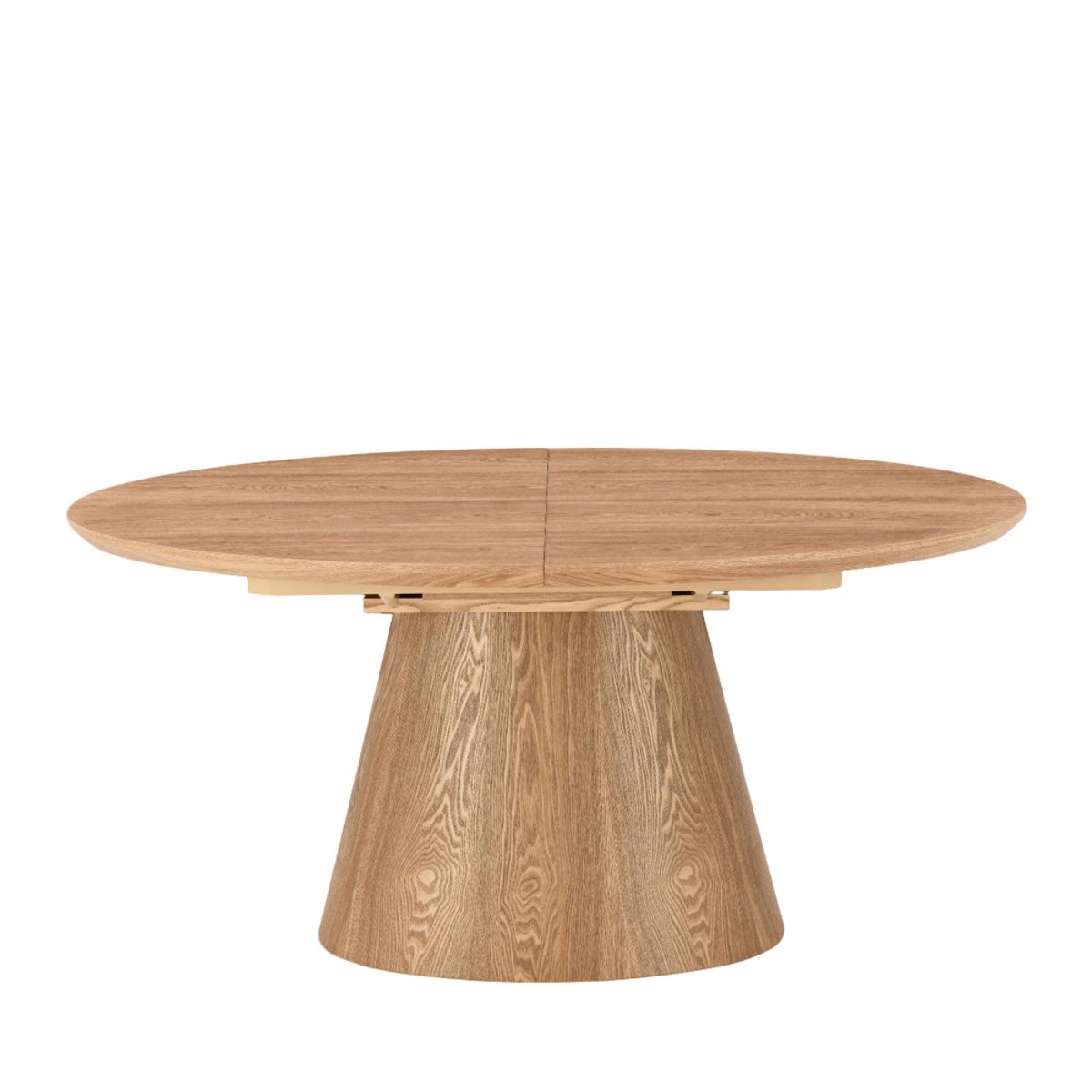 Table à manger extensible 6 à 8 personnes ovale en bois- CAMI bois clair, DRAWER