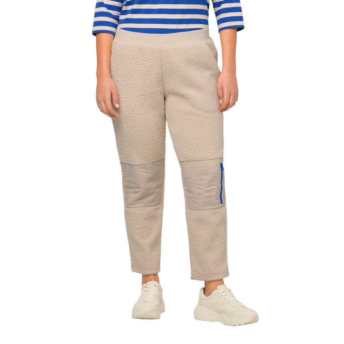 Pantalon en polaire très douce vanille, ULLA POPKEN