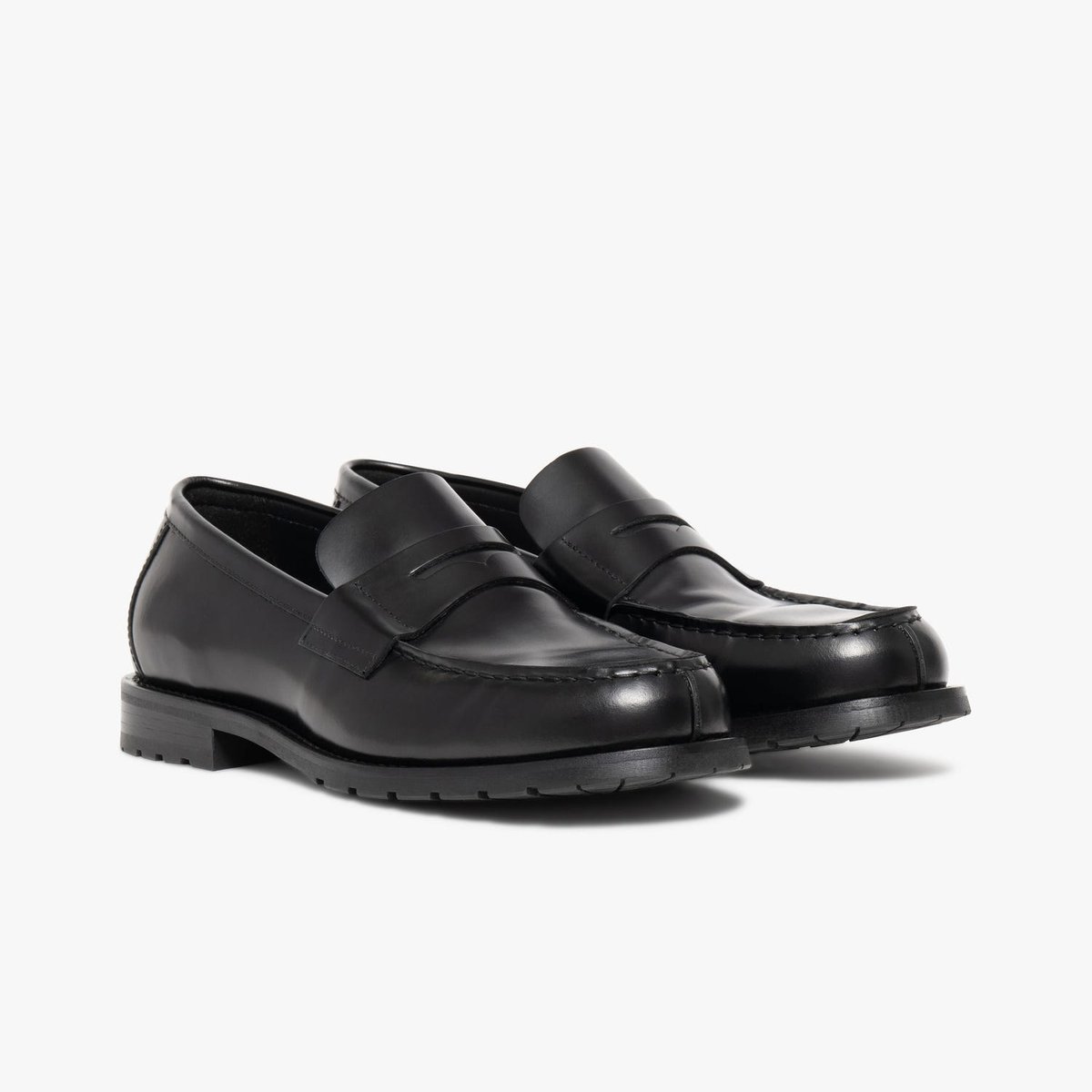 Mocassin en cuir MATTHIAS noir, BOCAGE