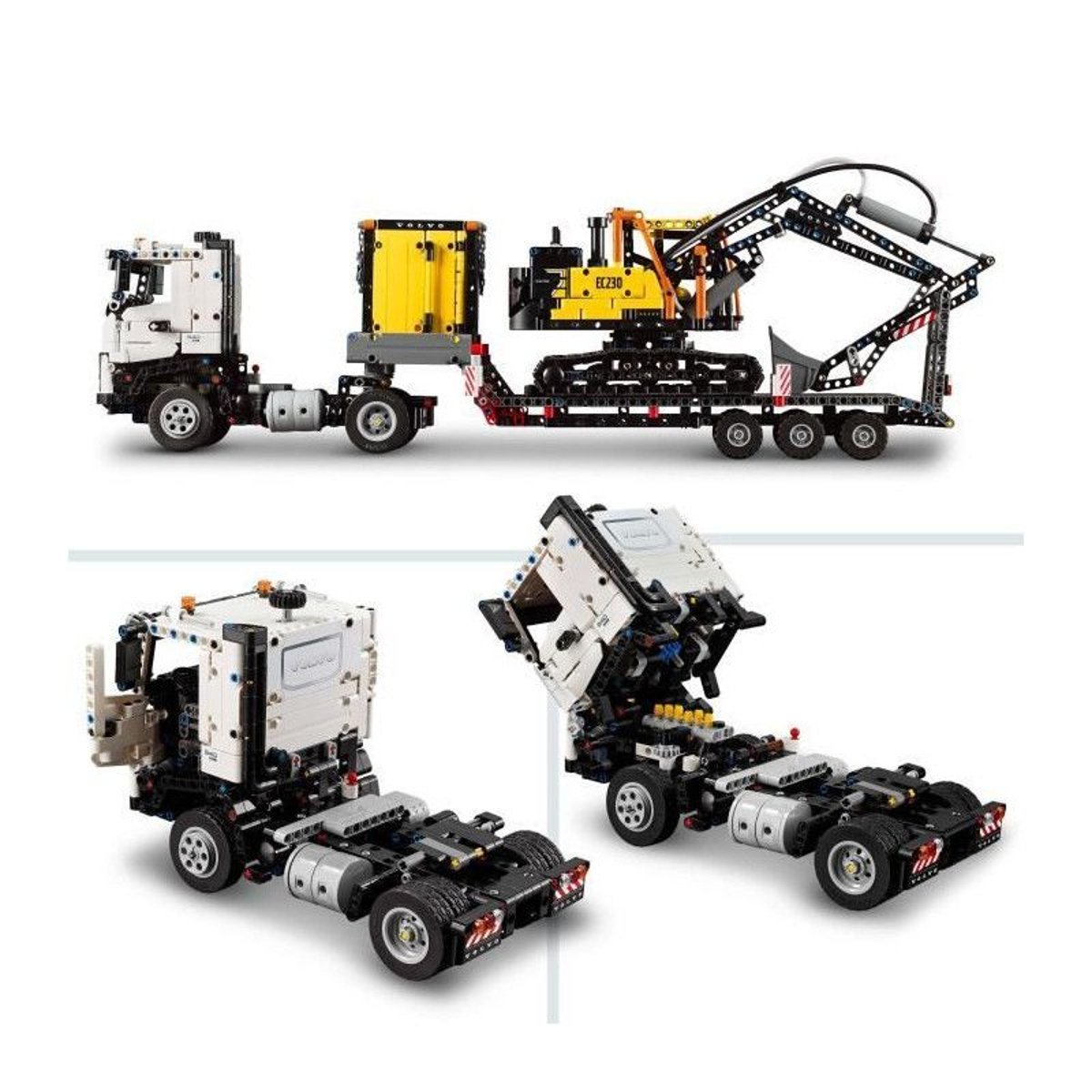 LEGO Technic - Camion Volvo FMX et Pelleteuse Électrique EC230 (42175) à Construire multicolore, LEGO