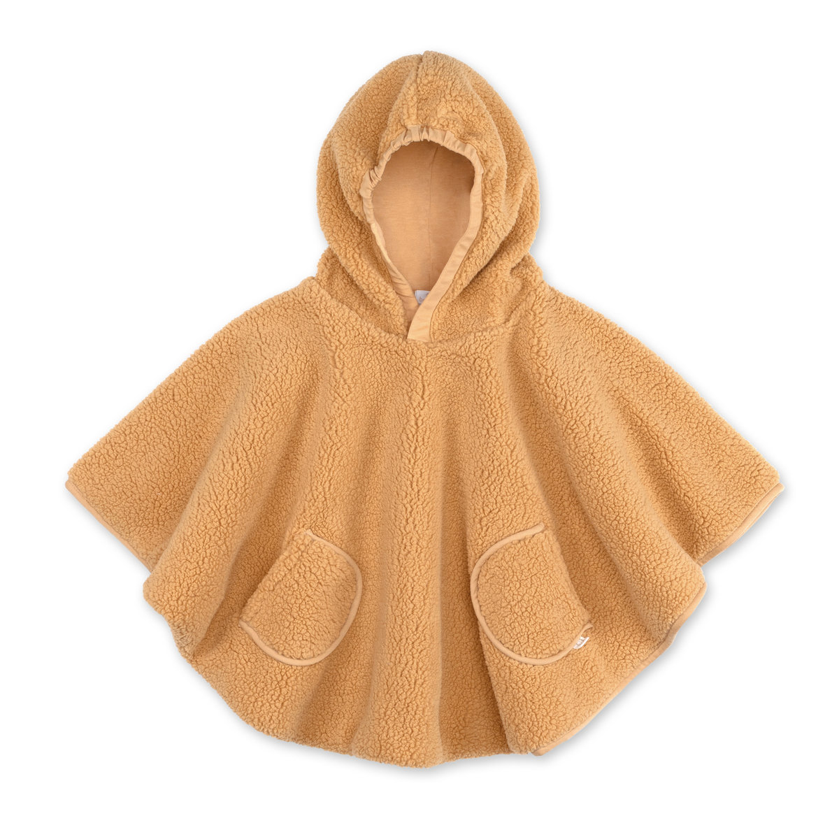 Poncho de voyage bébé pour siège auto - Teddy douillet ocre, BEMINI
