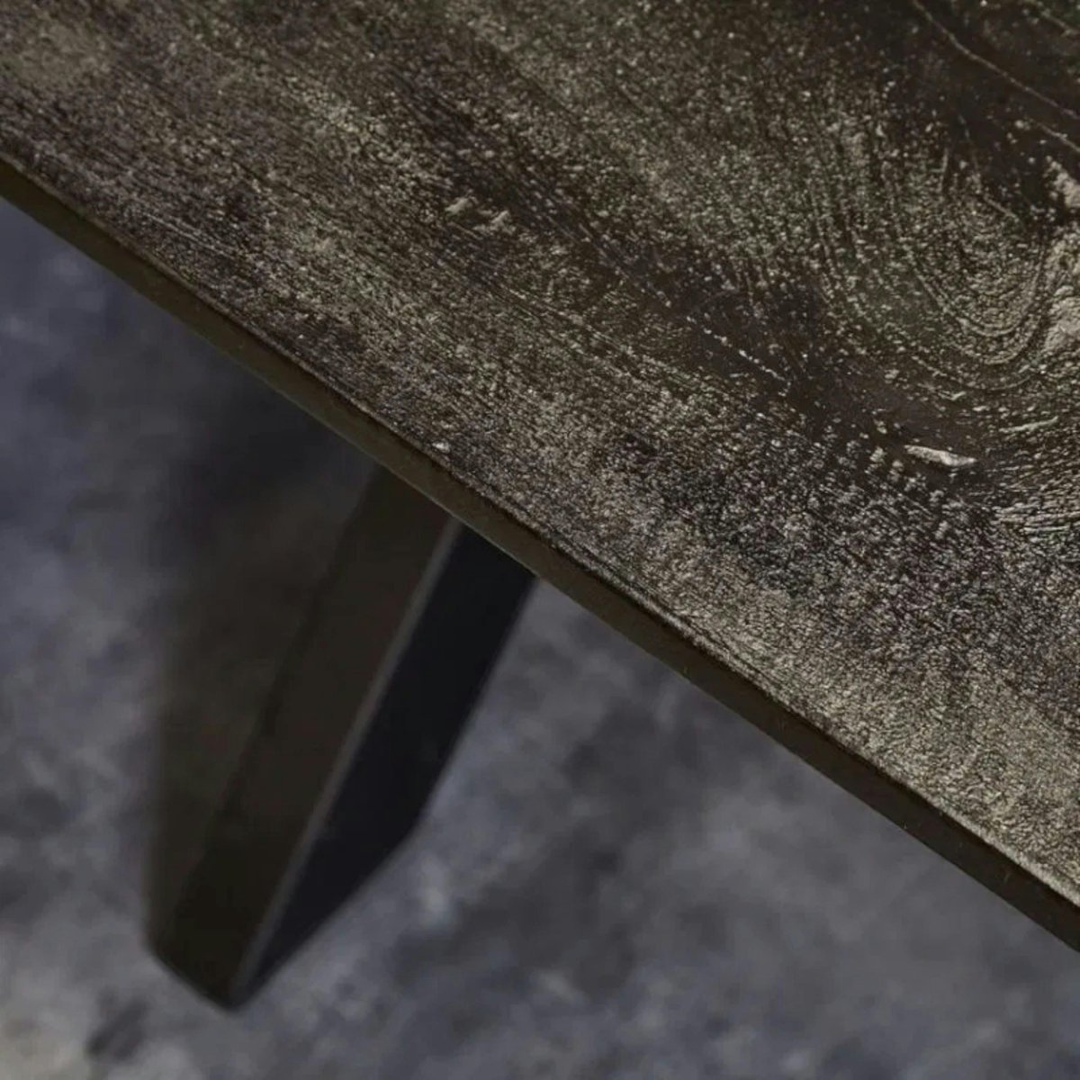 Table à manger noire en bois de manguier 180 cm ALVERA noir, PIER IMPORT