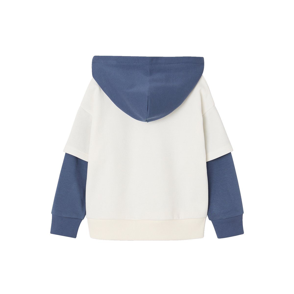 Sweat à capuche écru, VERTBAUDET
