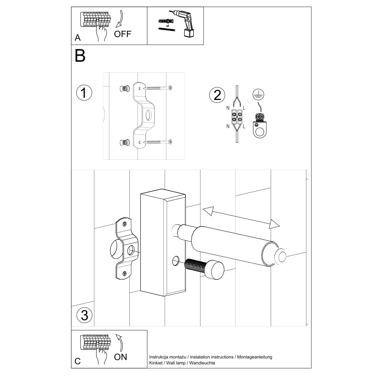 Applique Aluminium Blanc G9 1 Eyetech blanc, EDEN