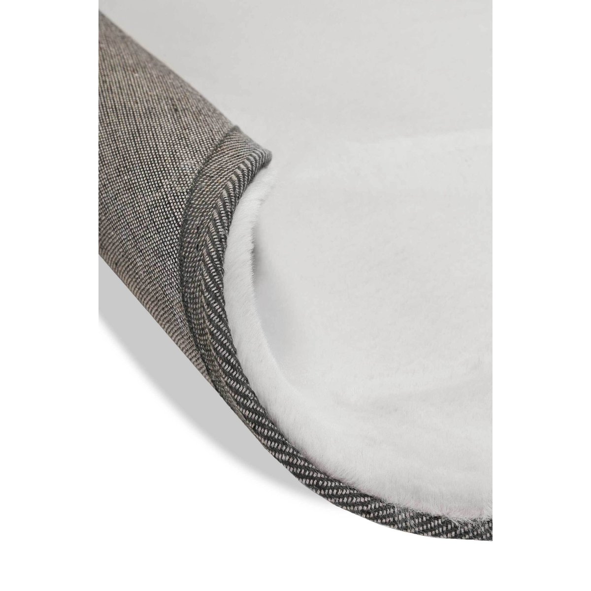 Tapis doux sensation peau de lapin ,  ANNA gris clair, WECON HOME