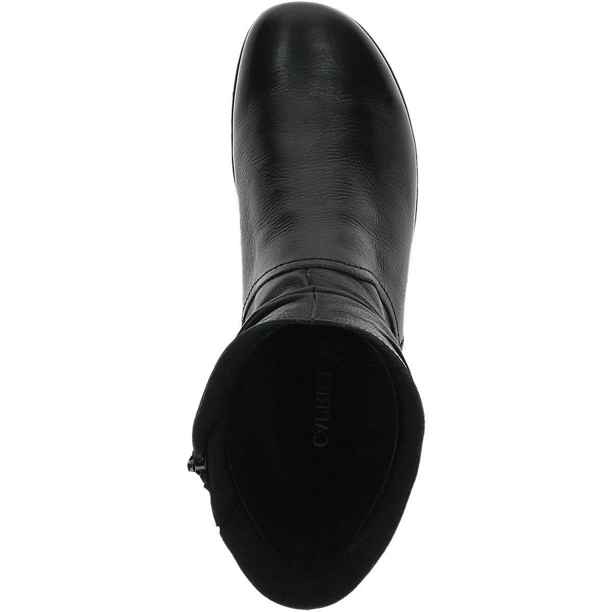 Bottine en cuir noir nappa, CAPRICE