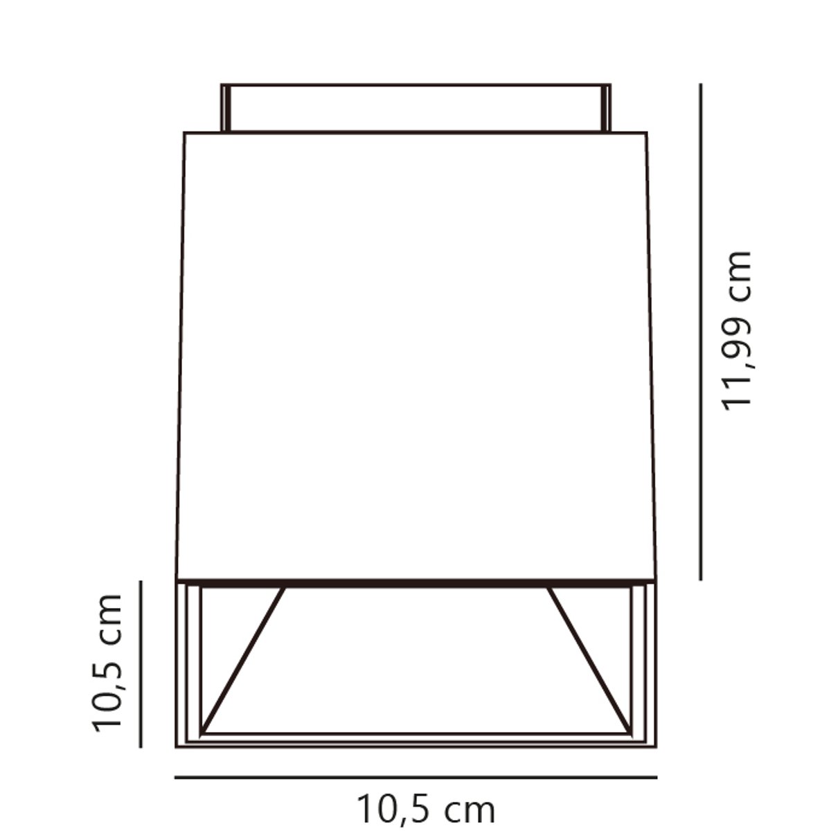 Spot pour plafond à encastrer carré en aluminium, ETHAN blanc, NORDLUX
