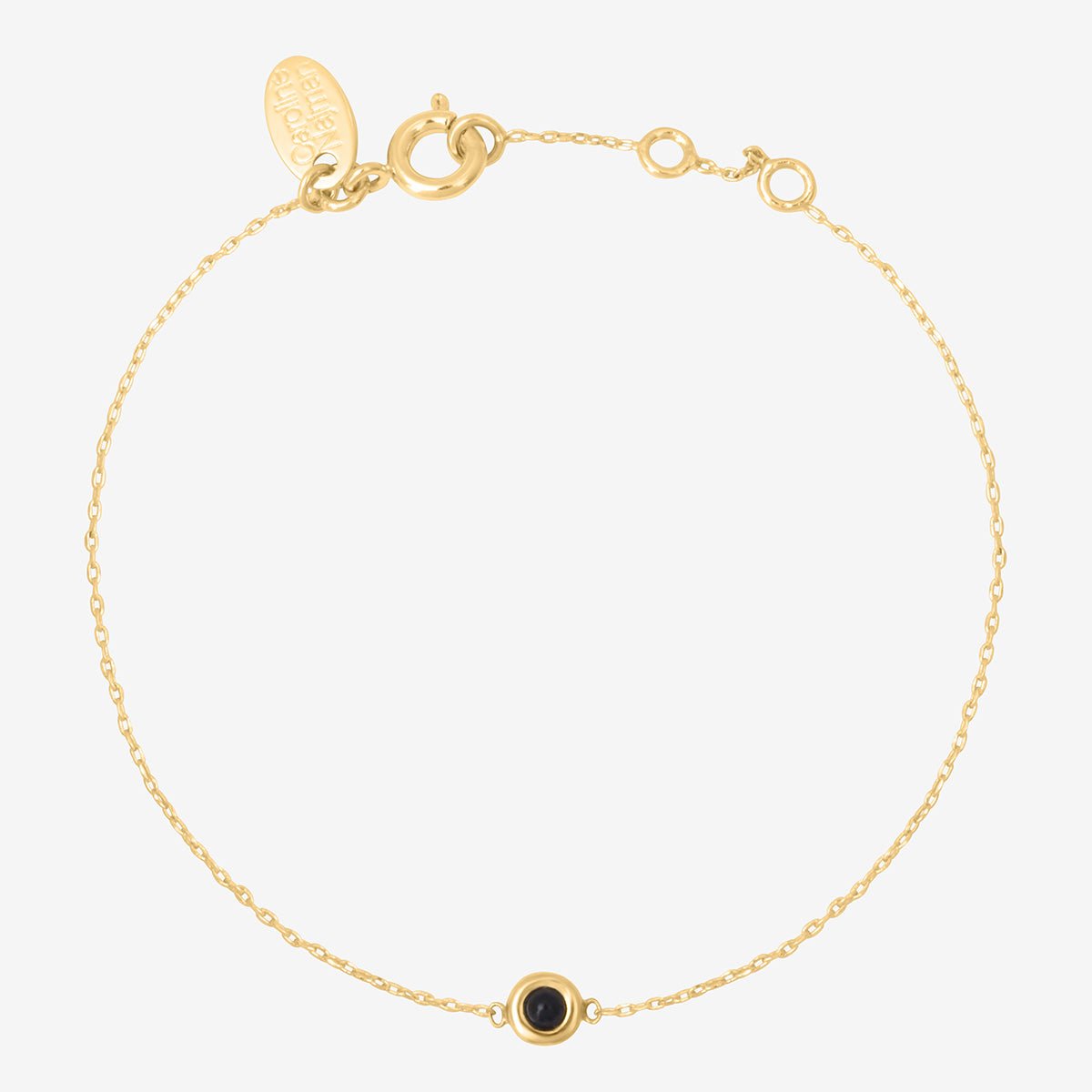 Bracelet doré onyx - tiny noir, CAROLINE NAJMAN