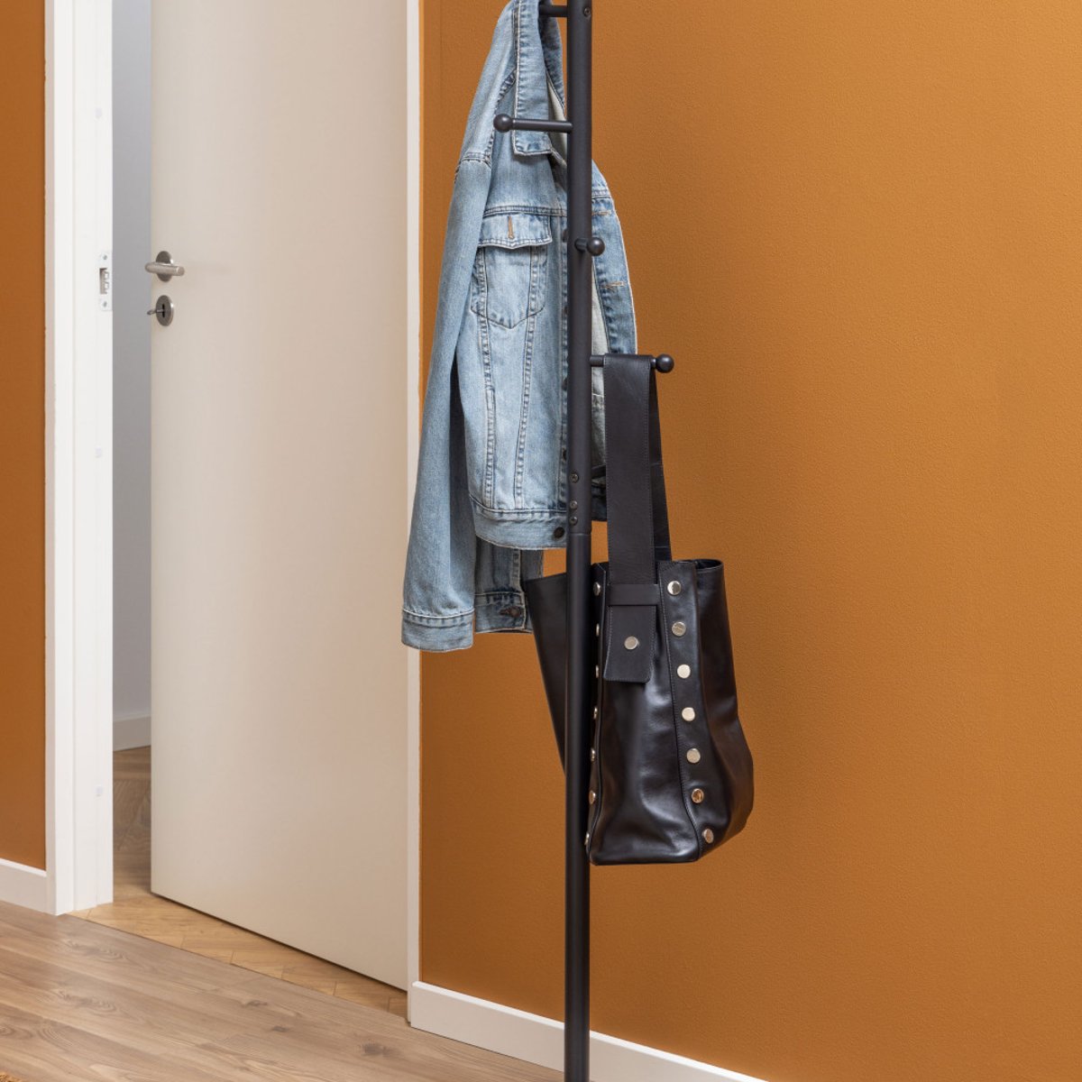 Porte-manteaux en métal H170cm- HANGY noir, DRAWER