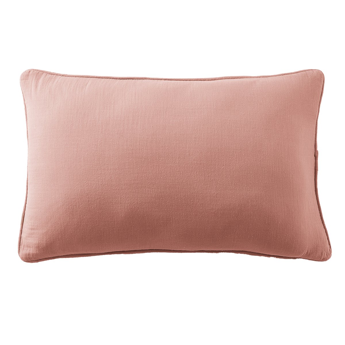 Coussin rectangulaire déhoussable 40x60 cm Gaze de Coton Terra Rose Foncé rose foncé, EDEN