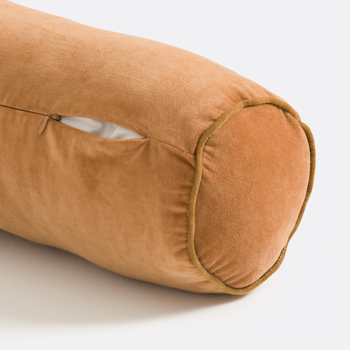 Coussin boudin en velours, Velvet tabac, LA REDOUTE INTERIEURS