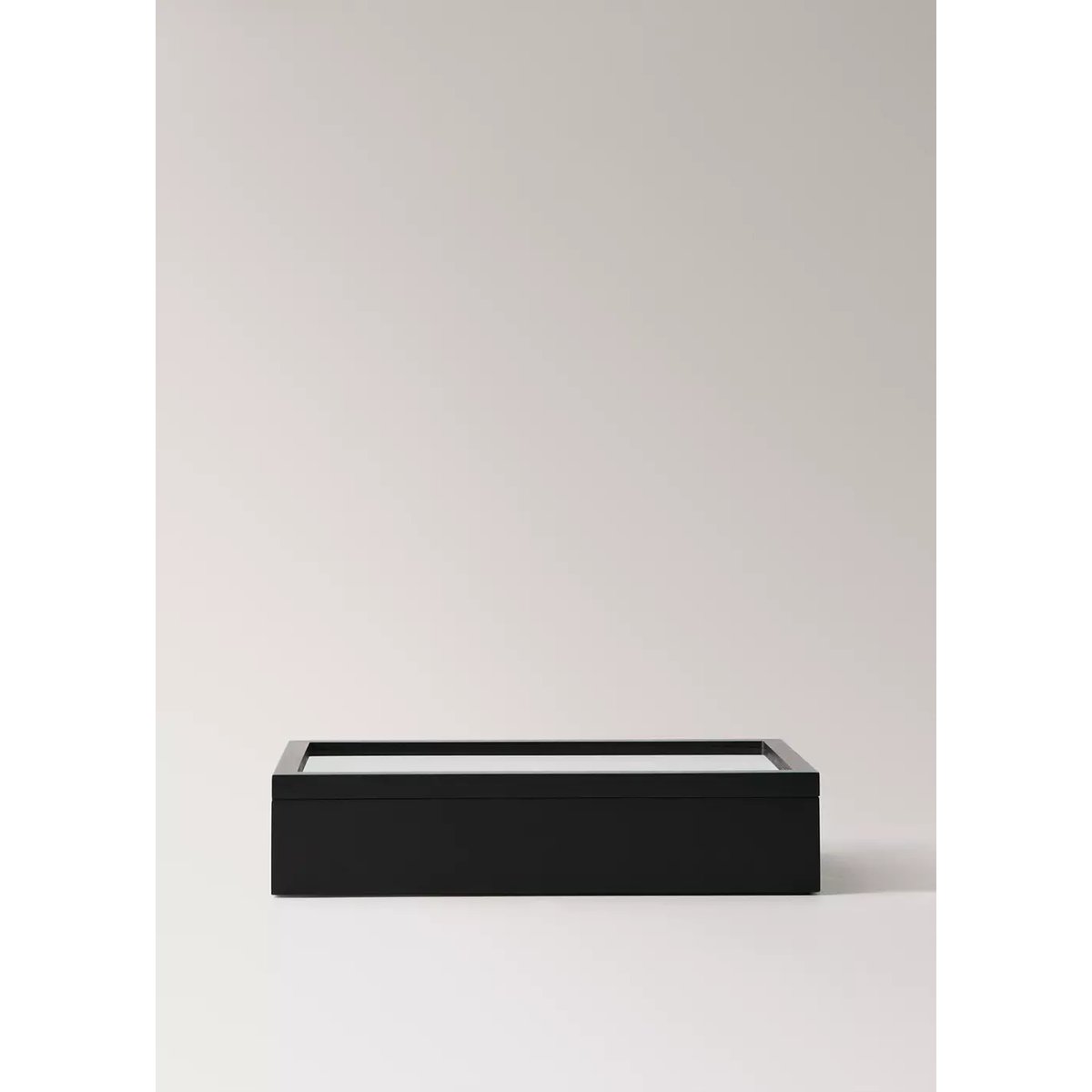 Boîte à bijoux en bois laqué noir, MANGO HOME