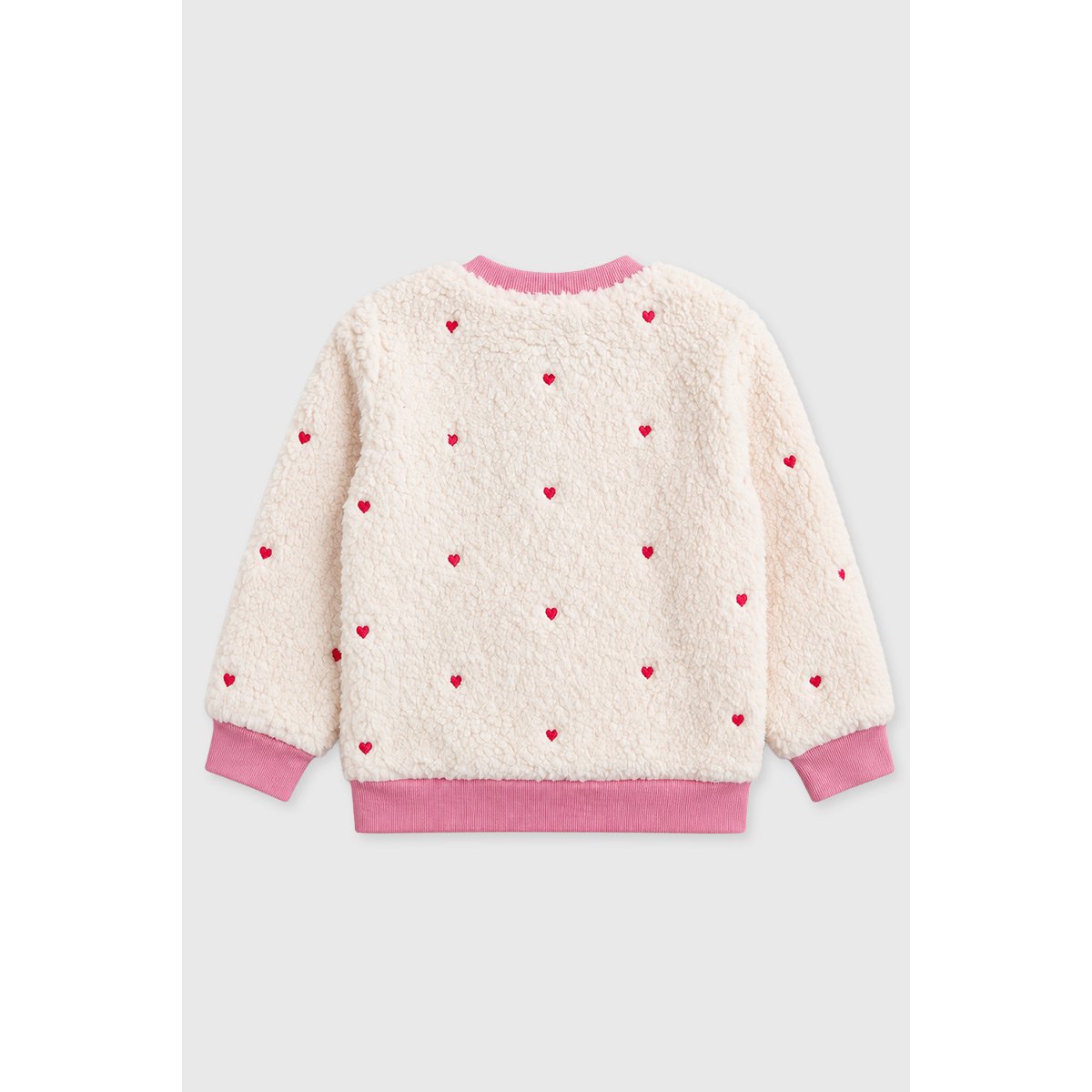 Pyjama rayé coeur Kids - coton nature/dusty pink, ARMOR-LUX