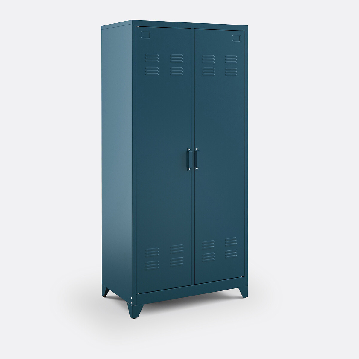Hiba 2-Door Metal Cabinet prussian blue, LA REDOUTE INTERIEURS