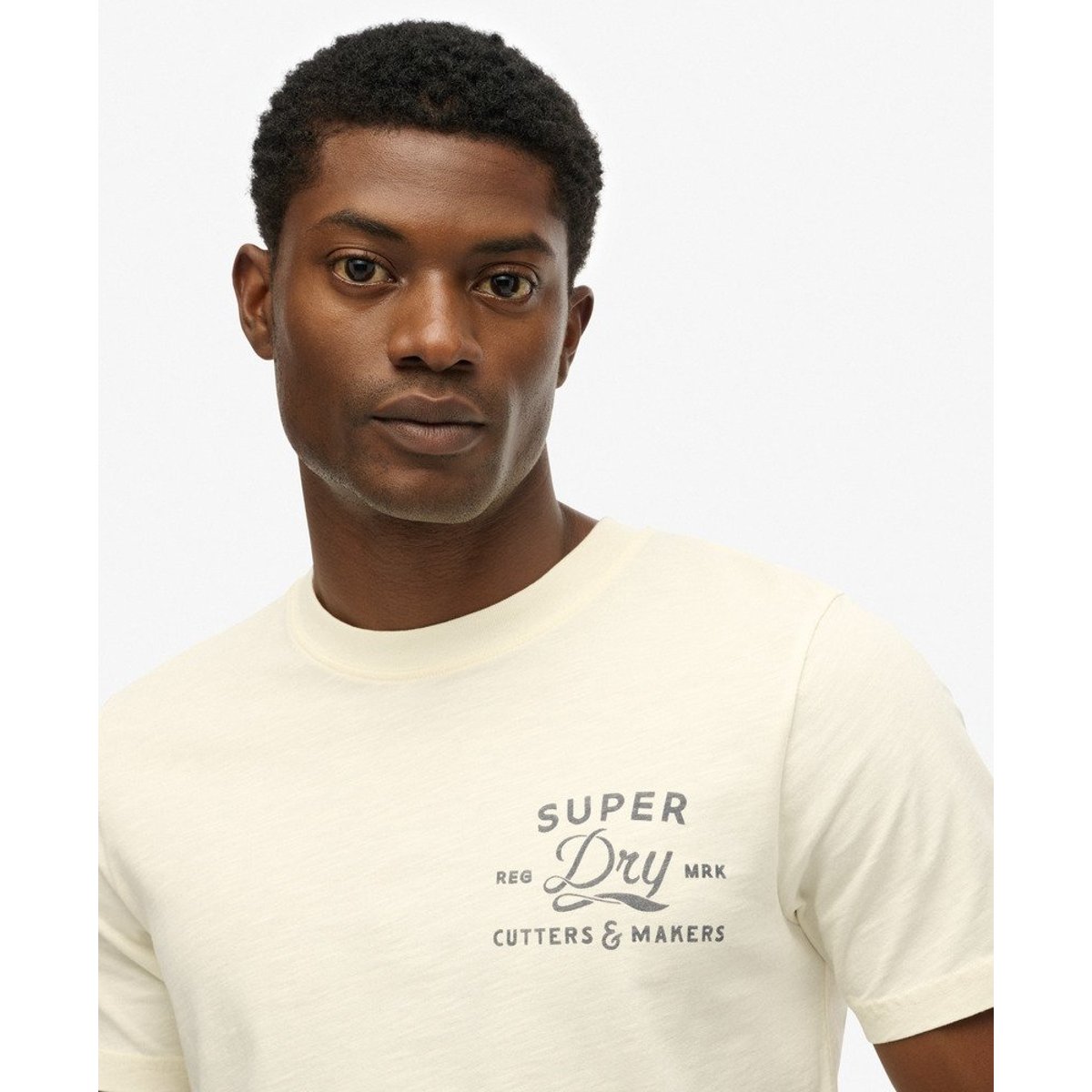 T-shirt décontracté Cutters And Makers blanc cassé, SUPERDRY