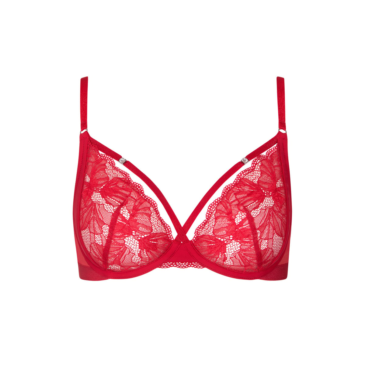 Soutien-gorge armaturé Sympathy rouge, LISCA