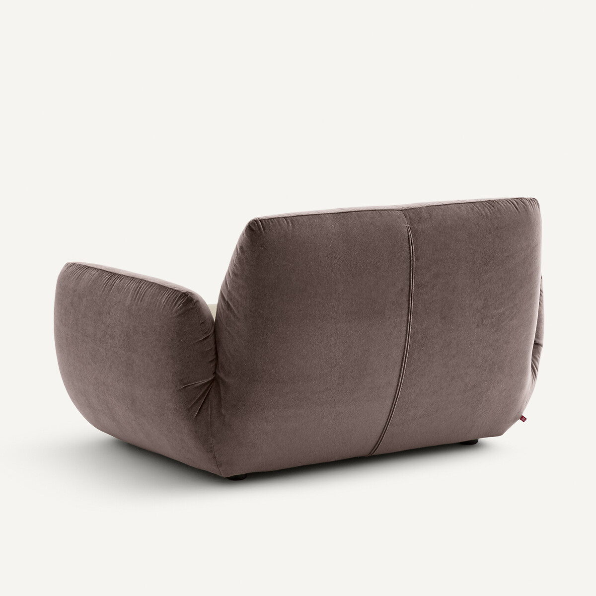 Sillón de terciopelo de lina, SPOGANO tierra ahumada, AM.PM