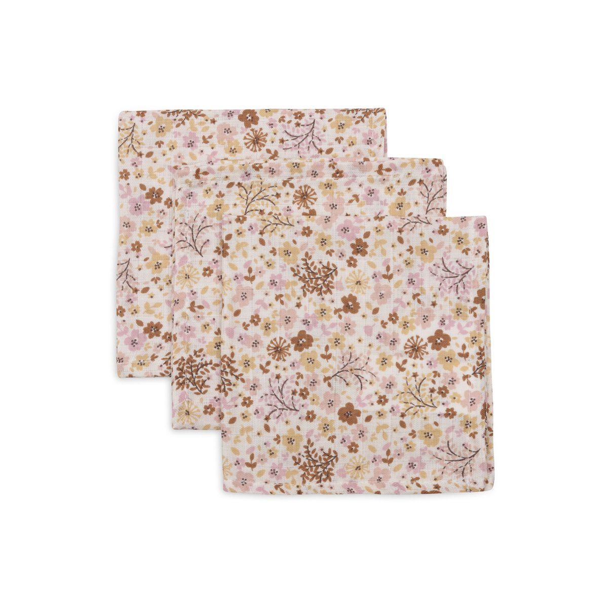 Lot de 3 langes en coton rose, JOLLEIN